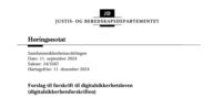 Forslag digitalsikkerhetsforskriften
