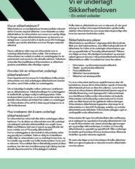 Hjelp Vi er underlagt sikkerhetsloven